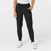 Pantaloni uniforma medicala, W123, 5555-BLACK 