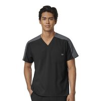Bluza uniforma medicala Colorblock, W123, 6655-BLAC
