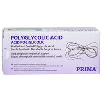 Sutura PGA 75cm, ac tapercut 1/2, 30mm USP0