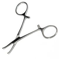 Pensa hemostatica Baby-Mosquito curba 10cm,1x2 dinti