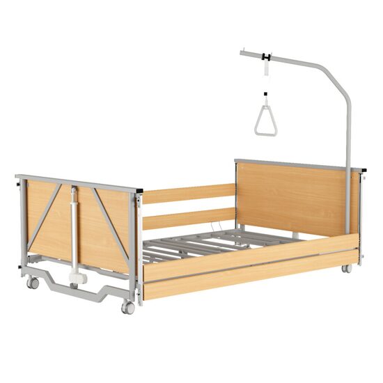 Pat ingrijire la domiciliu, electric, medical, lat, inaltime redusa si 4 motoare Taurus 2 WIDE LOW – 120 cm latime