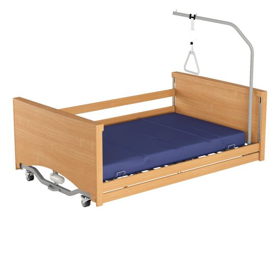 Pat pentru ingrijire acasa, electric, bariatric, cu inaltime redusa, 4 motoare, latime 120 cm, sarcina maxima 372 kg, Bariatric 2 LOW LUX