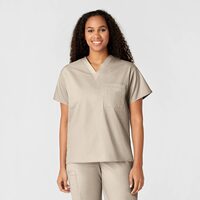 Bluza unisex uniforma medicala, WonderWORK, 100-KHAK