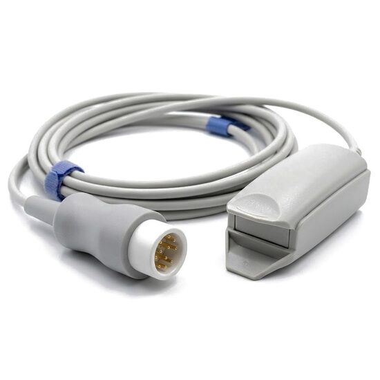 Cablu cu senzor SpO2 reutilizabil COMEN, 12 pini, gri