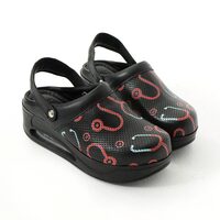 Saboti medicali din piele naturala cu platforma si bareta, model Nocturnia