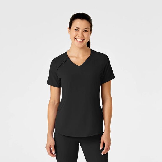 Bluza uniforma medicala, WonderWink Renew, 6234-Black 