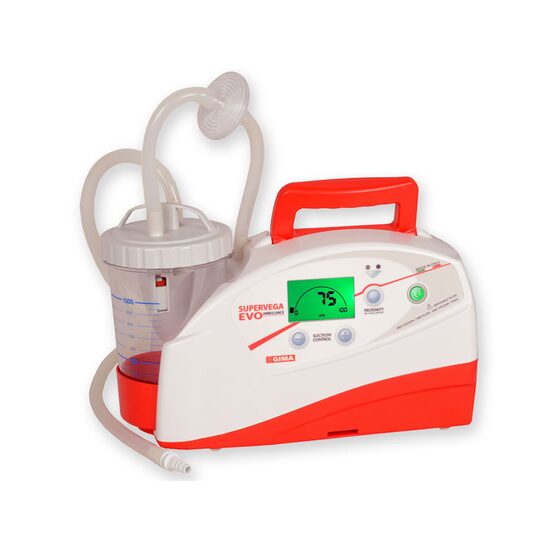 Aspirator medical portabil 26l/min, P16 Supervega Evo, pentru ambulanta, cu baterie reincarcabila