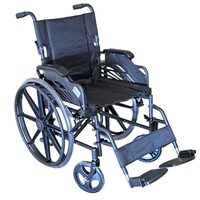 Fotoliu rulant transport pacienti, manere rabatabile, suport pentru picioare detasabil, 110kg KY909AB-46