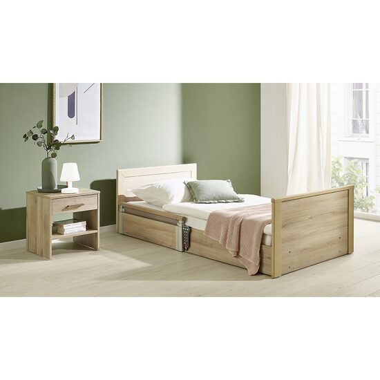 Pat medical, ingrijire la domiciliu, electric, cu telecomanda, 4 motoare, inaltime reglabila 15–80 cm, 225 kg, FMB UltraLow