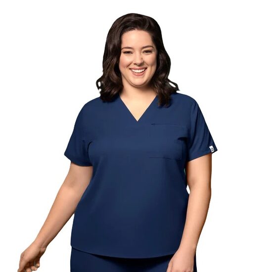 Bluza uniforma medicala, Wink Thrive, 6222-NAVY