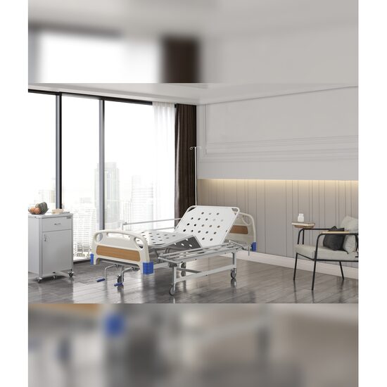 Pat spital TM-D 4018, 2 sectiuni, reglaj manual