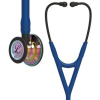 Stetoscop 3M Littmann Cardiology IV, capsula High Polish Rainbow, tub Navy, 6242