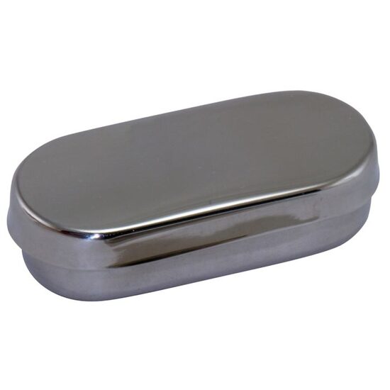 Cutie din inox pentru freze si ace, PRIMA, 9x4x2cm