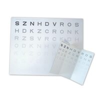 Plansa pentru sensibilitate la contrast, vedere de aproape, distanta 40 cm