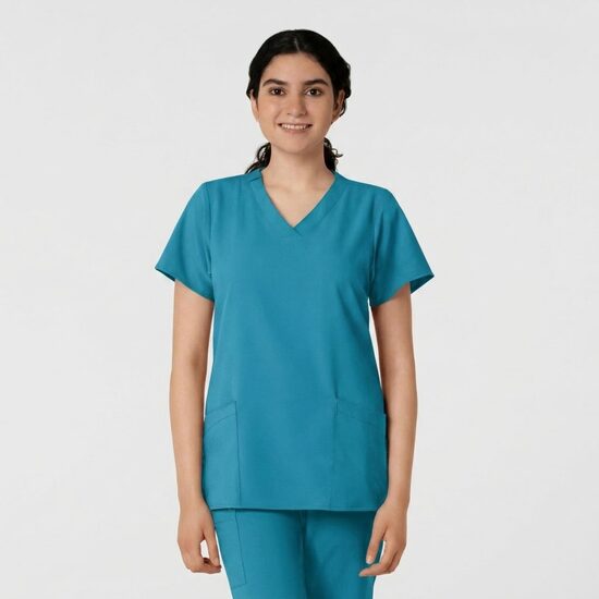 Bluza uniforma medicala dama, W123, 6255-TEAL XL