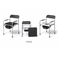 Scaun de toaleta pliabil, sezut detasabil, otel HC404