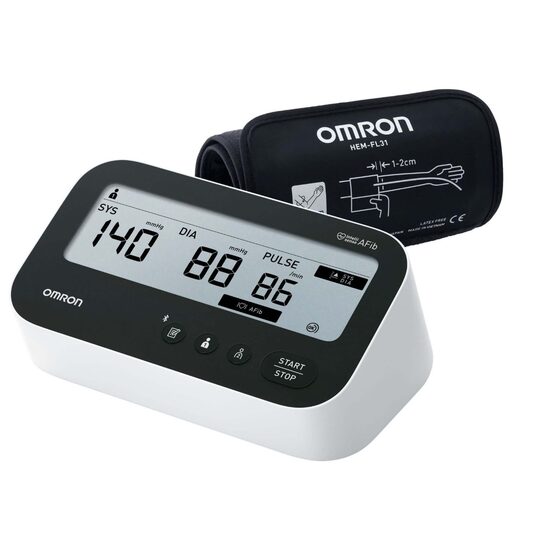 Tensiometru electronic de brat OMRON M4 Connect AFib, cu Bluetooth, manseta 22 pana la 42 cm
