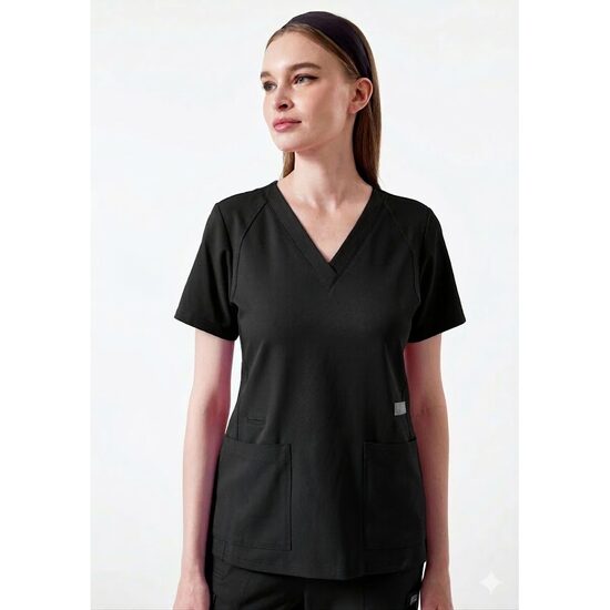 Bluza uniforma medicala, PARKLEY ELLE ASTRO, 1103-BLACK