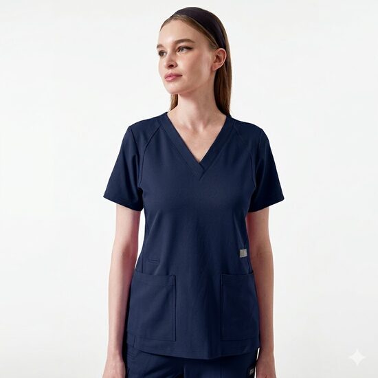 Bluza uniforma medicala, PARKLEY ELLE ASTRO, 1103-NAVY