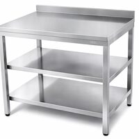 Masa de lucru TTTA 4715, din inox, cu polita dubla