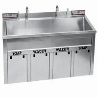 Unitate pentru spalarea si dezinfectarea mainilor, dubla, din inox,  TOHS 1200