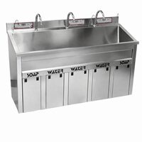 Unitate pentru spalarea si dezinfectarea mainilor, tripla, din inox, TOHS 1300