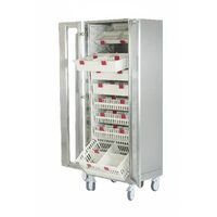 Dulap medical modular pentru medicamente, cu roti si recipiente din plastic, TDRU 2400