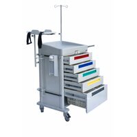 Carucior de urgenta cu 5 sertare si inchidere centralizata, TCEC 1400