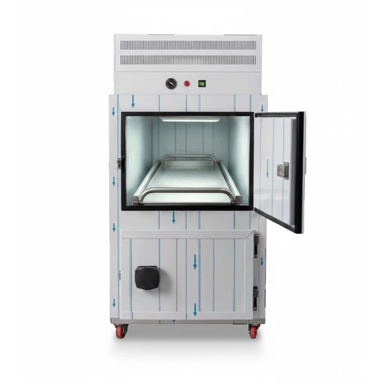 Camera mortuara modulara, cu 2 compartimente si usi frontale duble, control digital temperatura, TOMU 6020