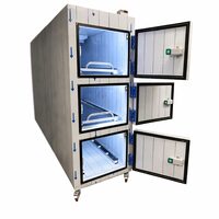 Unitate frigorifica mortuara cu 3 compartimente si usi frontale, TOMU 6030