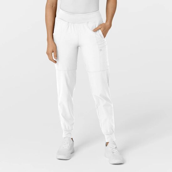 Pantaloni uniforma medicala, W123, 5555-WHITE