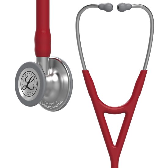 3M Stetoscop Littmann Cardiology IV, Tub Burgundy, 27 inch, 6184