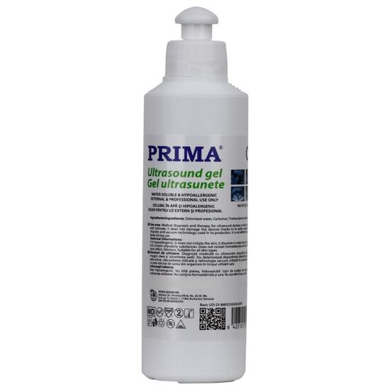 autocolant transparent Gel ultrasunete, PRIMA, pentru EKG si ECG, transparent, 250 ml 1021-250