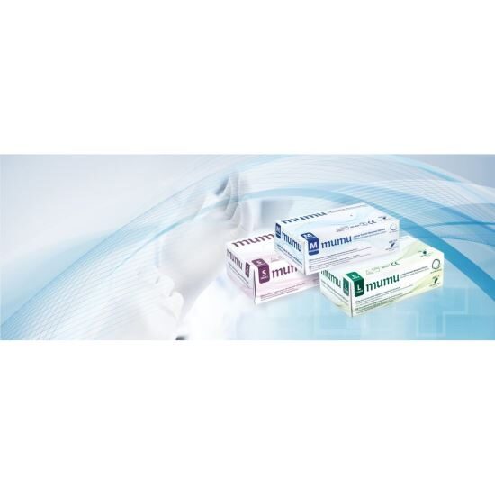 Manusi examinare, din latex, pudrate, marimea S 100buc/cut