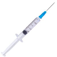 Seringi Luer Slip 2 ml cu ac 23G, sterile, de unica folosinta, 100 bucati
