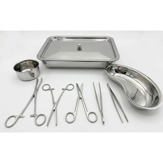 Trusa chirurgicala standard, pentru pansamente, 8 piese