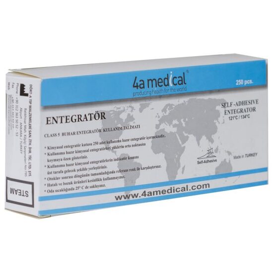 Indicator chimic integrator Clasa 5 pentru sterilizare cu abur, autoadeziv
