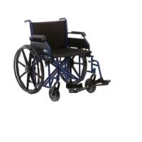 Scaun cu rotile pentru persoane supraponderale (bariatric), pliabil, din otel, cu actionare manuala, suport picioare detasabil, 200 kg, CP300-55