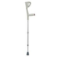 Carja ergonomica, cu cotiera, de mana, reglabila, adulti si batrani, metalica, pentru mers, argintiu, antialunecare, antiderapante, reglaj usor, RP701A 