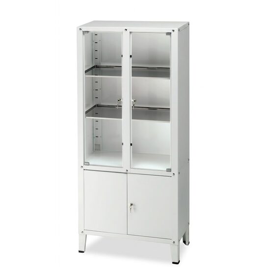 Dulap medical pentru medicamente si instrumentar, cu sticla securizata, M600271