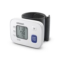Tensiometru de incheietura, digital, Omron RS2 HEM-6161-E RS2, automat, 30 memorii, alb