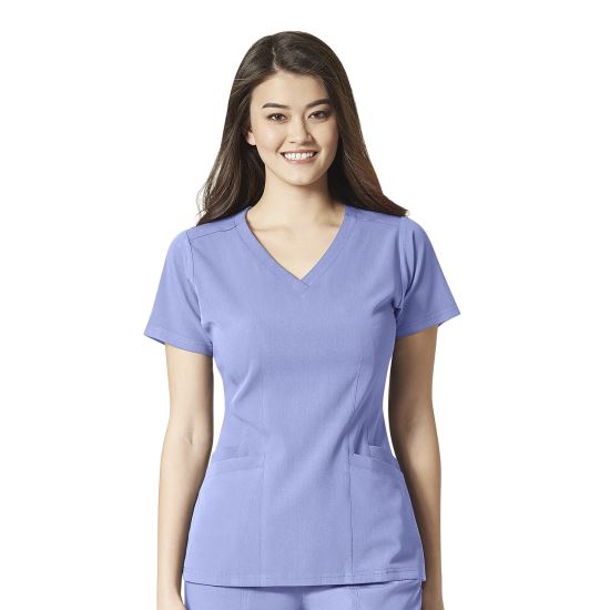 Bluza uniforma medicala, WonderWink Aero, dama, albastru deschis