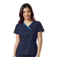 Bluza uniforma medicala, WonderFLEX, dama, bleumarin