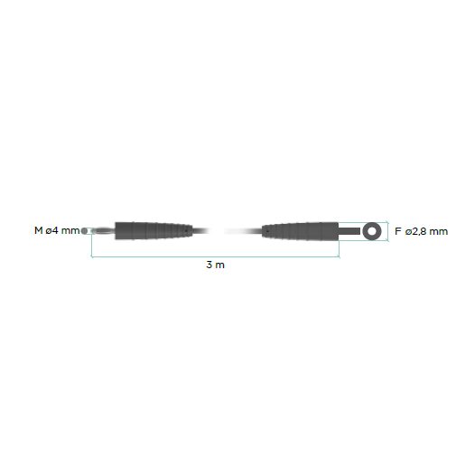 Cablu monopolar M4-F2.8mm, 00402.01