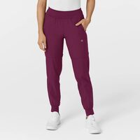 Pantaloni uniforma medicala, dama, W123, 5555-WINE