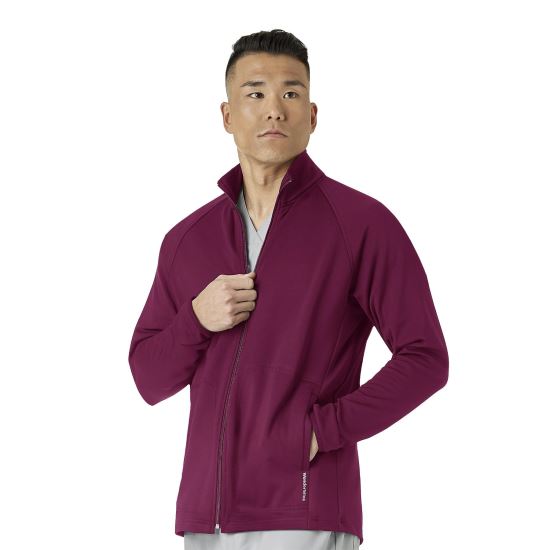 Jacheta uniforma medicala, Layers, barbat, WINE-visiniu 