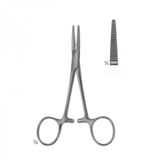 Pensa hemostatica Kocher, 1x2 dinti, 13cm