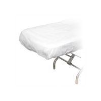 Cearsaf pat 35gsm alb, cu elastic, 90x225cm SYNEK