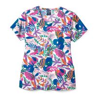 Bluza uniforma medicala, Zoe+Chloe, dama, multicolor
