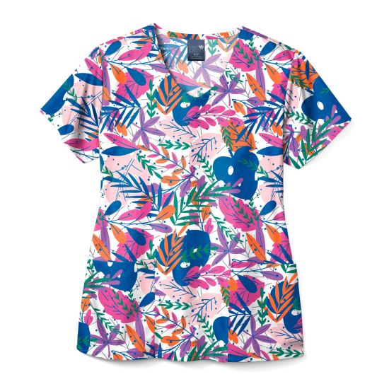 Bluza uniforma medicala, Zoe+Chloe, dama, multicolor